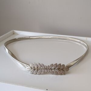 Silver Leaf Design Belt
